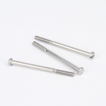 Stainless Steel flat slotted head half thread screw