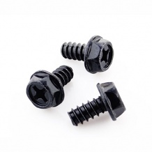 black hex flange head small appliance screws