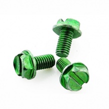 green zinc palted hex wafer head electric equipment screws